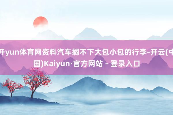 开yun体育网资料汽车搁不下大包小包的行李-开云(中国)Kaiyun·官方网站 - 登录入口