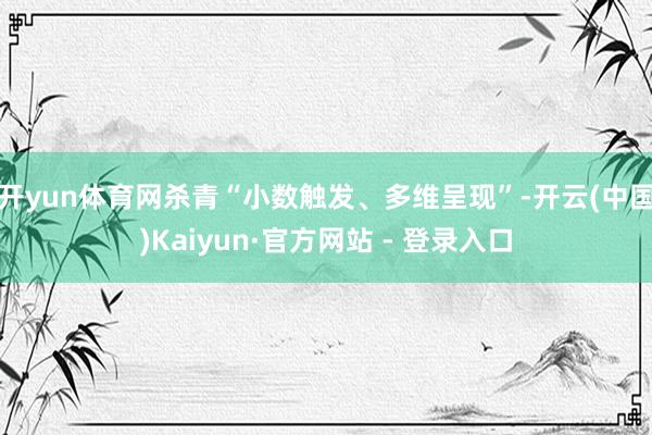 开yun体育网杀青“小数触发、多维呈现”-开云(中国)Kaiyun·官方网站 - 登录入口