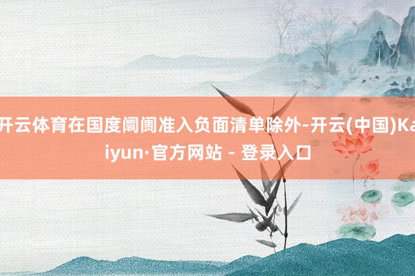 开云体育在国度阛阓准入负面清单除外-开云(中国)Kaiyun·官方网站 - 登录入口